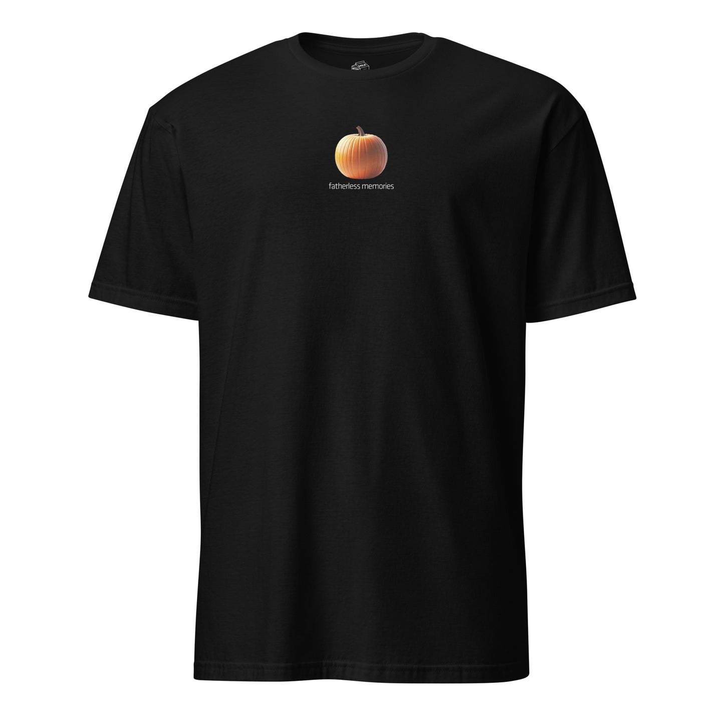 t-shirt for fatherless memories from a deadbeat dad during halloween with a pumpkin