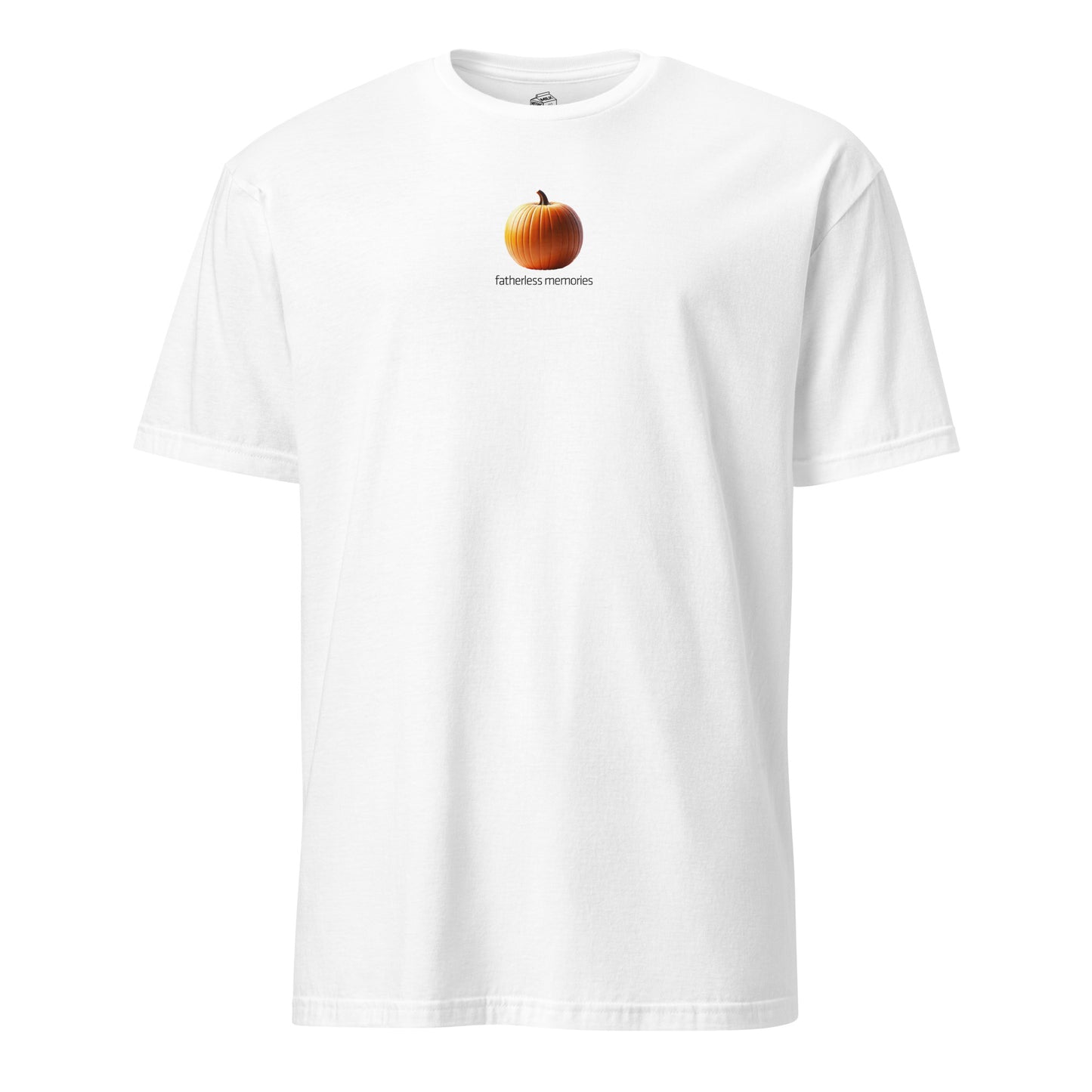 a pumpkin tshirt for ndc representing deadbeat dad club with a dark humor of fatherless momements.